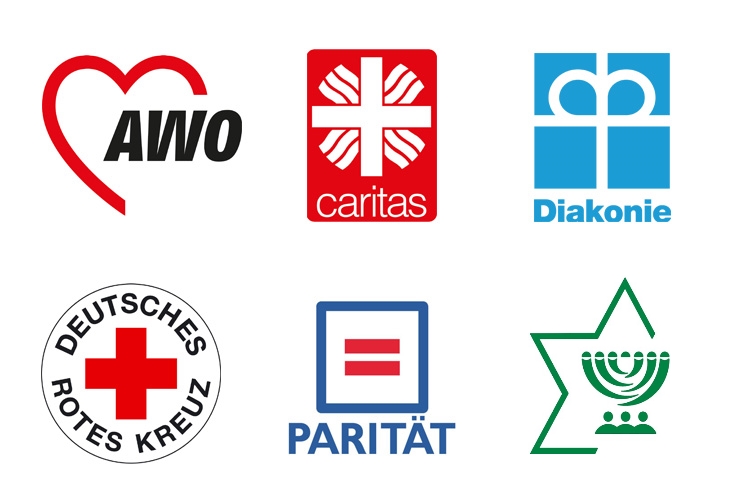 Logos Wohlfahrtsverbände Sachsen